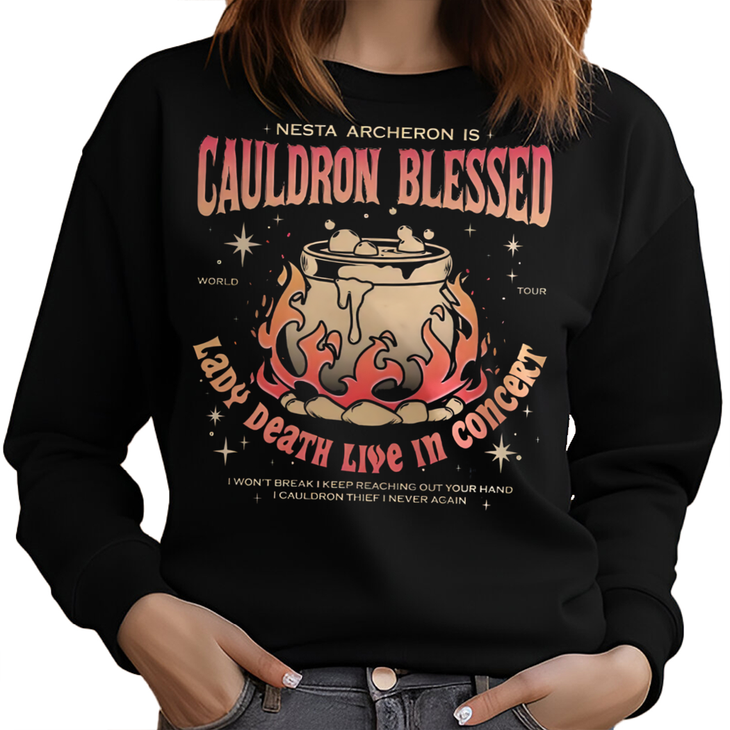 Cauldron Blessed Lady Death Live In Concert Shirt, ACOTAR Nesta Archeron Tshirt - Bookish Shirt