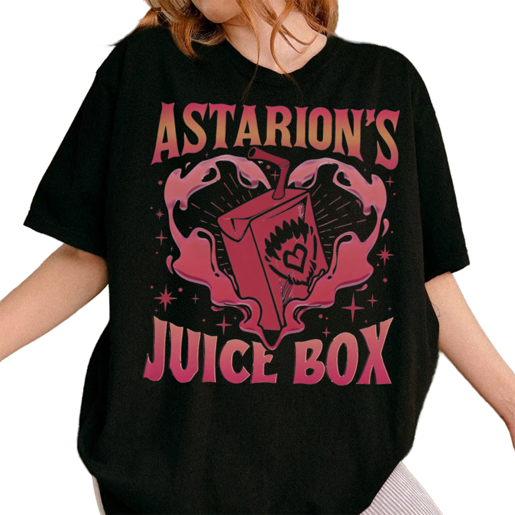 Funny Astarion Game Fan Shirt - Astarion’s Juice Box High Elf Gaming Dark Humor