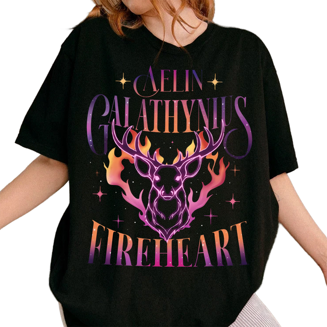 Fireheart Queen Aelin Shirt, Terrasen to Whatever End Fireheart, You Do Not Yield Shirt